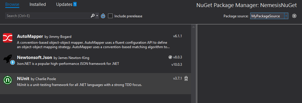 NuGet Package Explorer